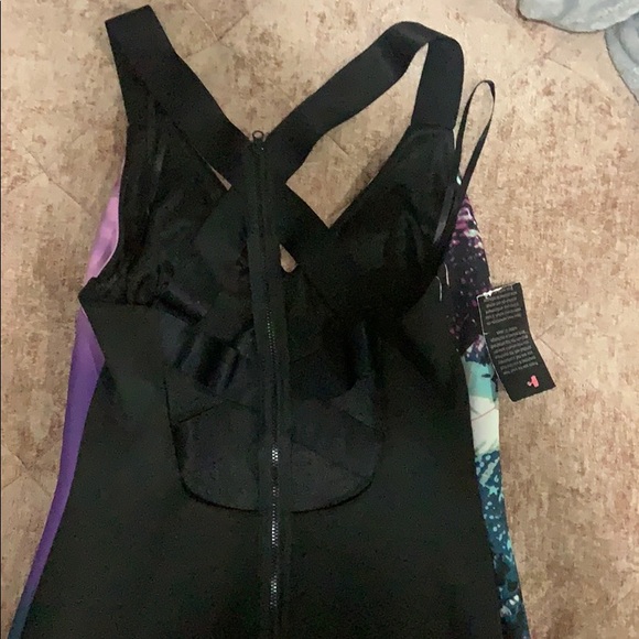 Bebe (Med) Purple and black multicolor  dress - Picture 5 of 6